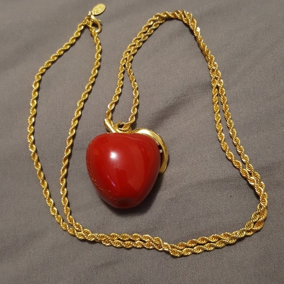 Kenneth Jay Lane Apple Necklace 